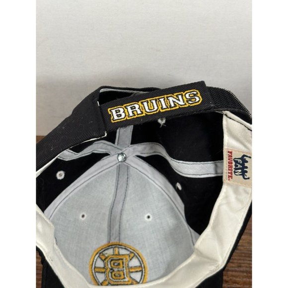 Favorite Boston Bruins Mens Size OS Adjustable Black Hat NHL Hockey‎ Embodied - Picture 10 of 10